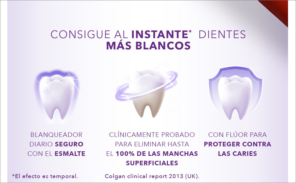 Crema Dental Blanqueadora! ( MORADA ) 2 X 1